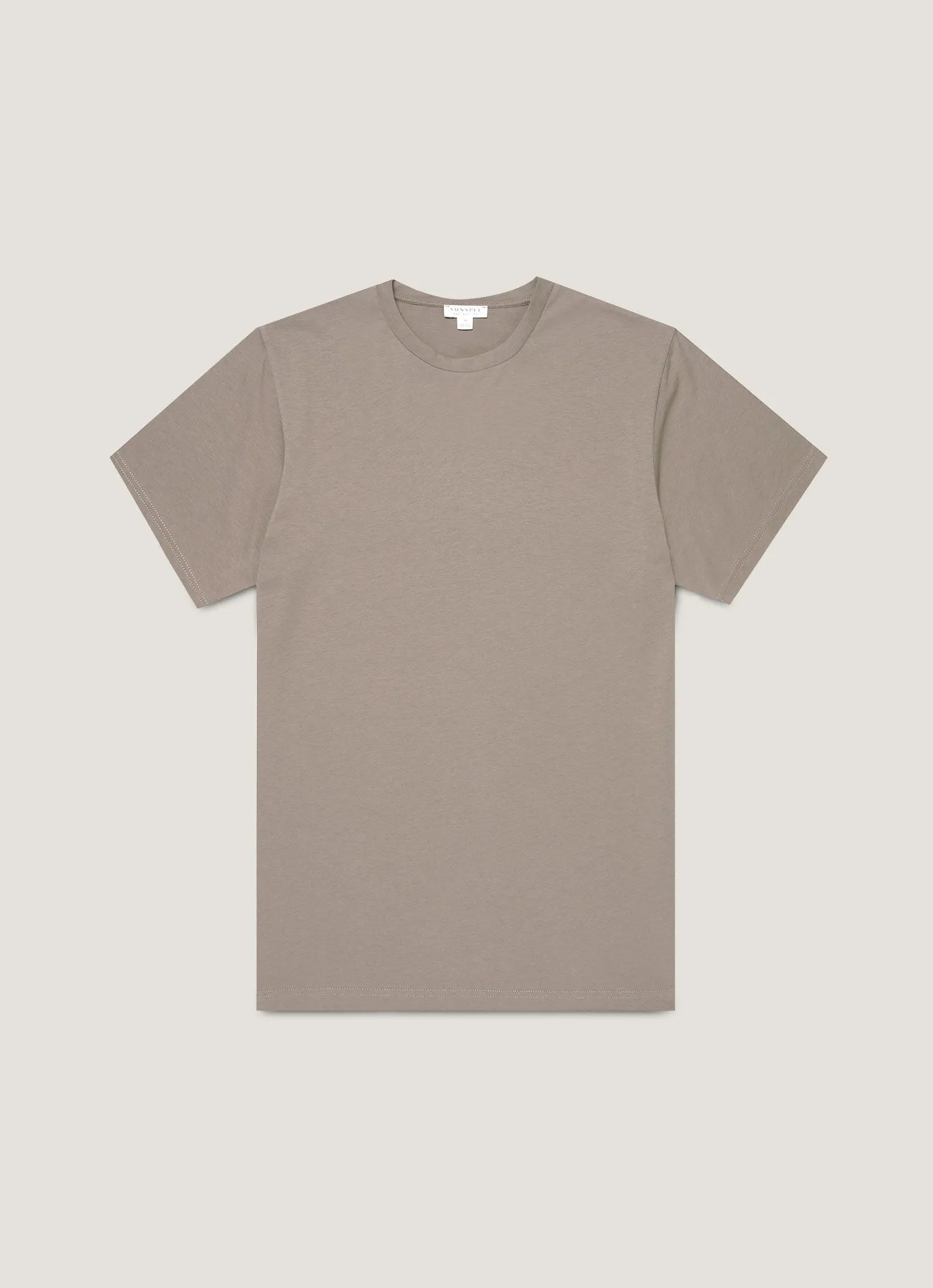 Stretch Material Soft Design Men's Riviera Midweight T-shirt in Iron Grey