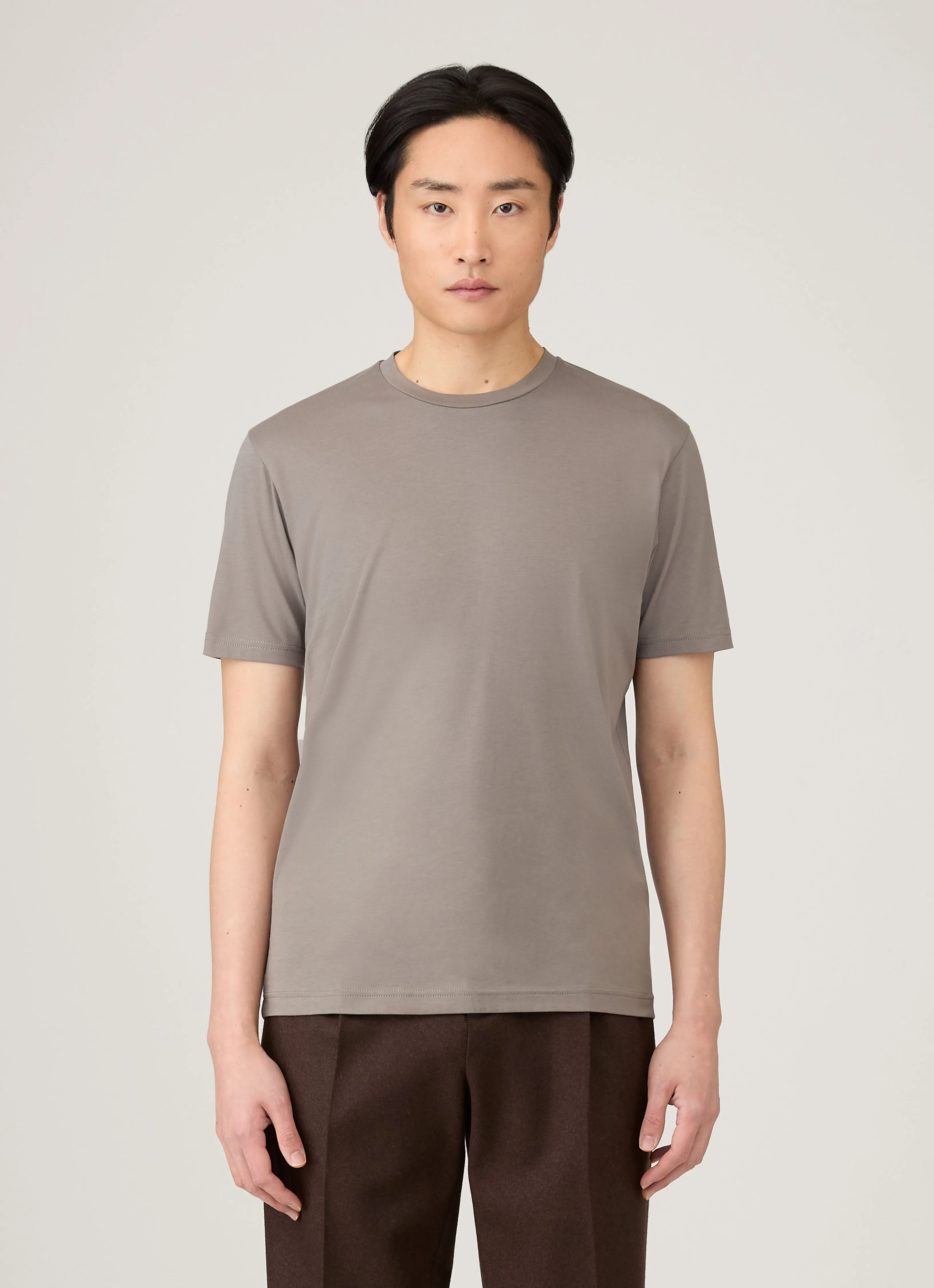 Men's Riviera Midweight T-shirt in Iron Grey easygoing look Perfectly Fit