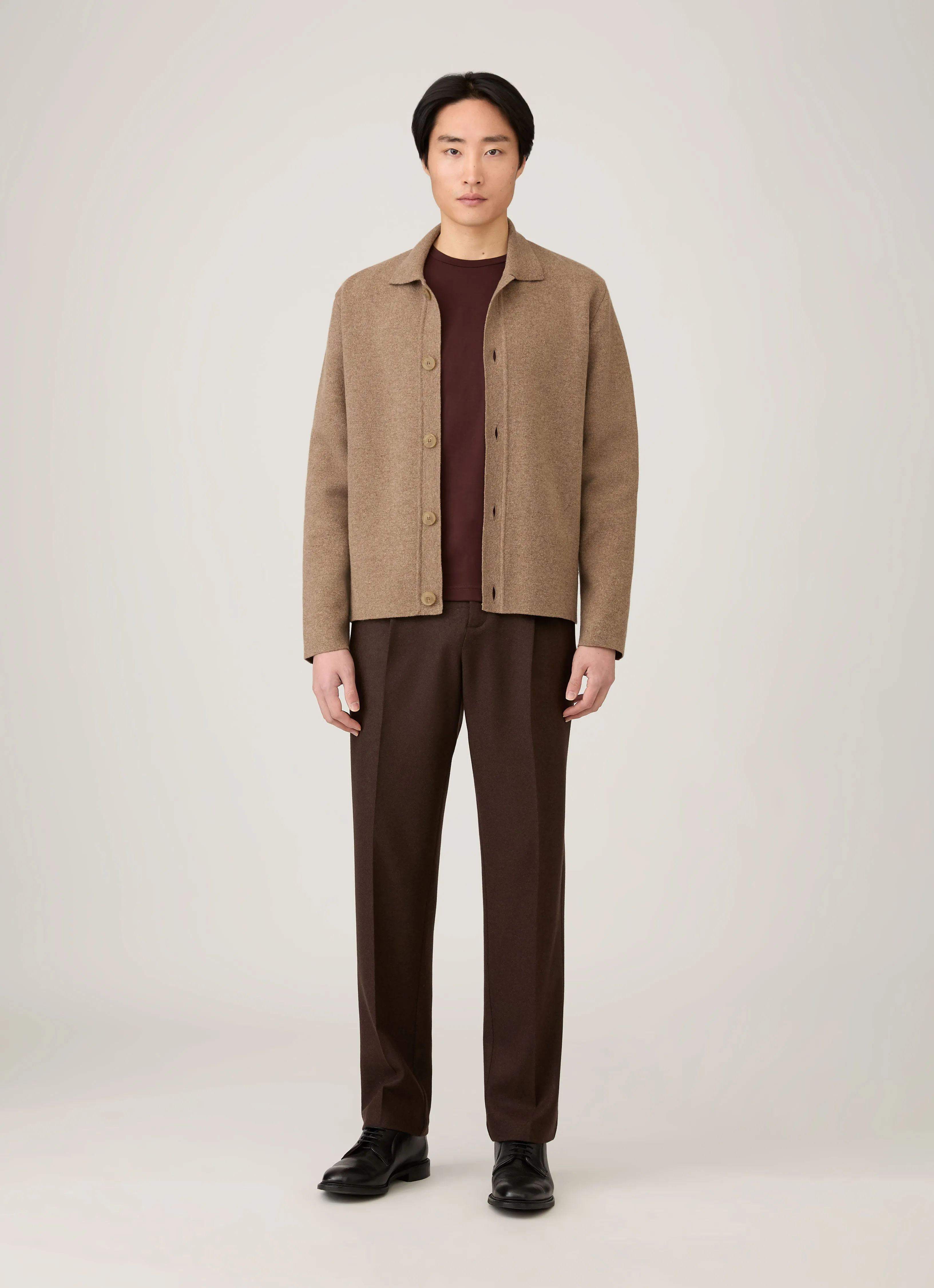 Men's Long Sleeve Riviera Midweight T-shirt in Bakelite Beachwear