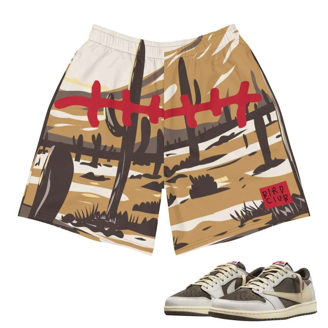 rayon fabric cool tones Reverse Mocha Travis Scott Shorts