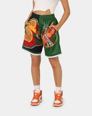 Weekend Ready Mitchell & Ness Seattle Supersonics Big Face Shorts 5.0 Black
