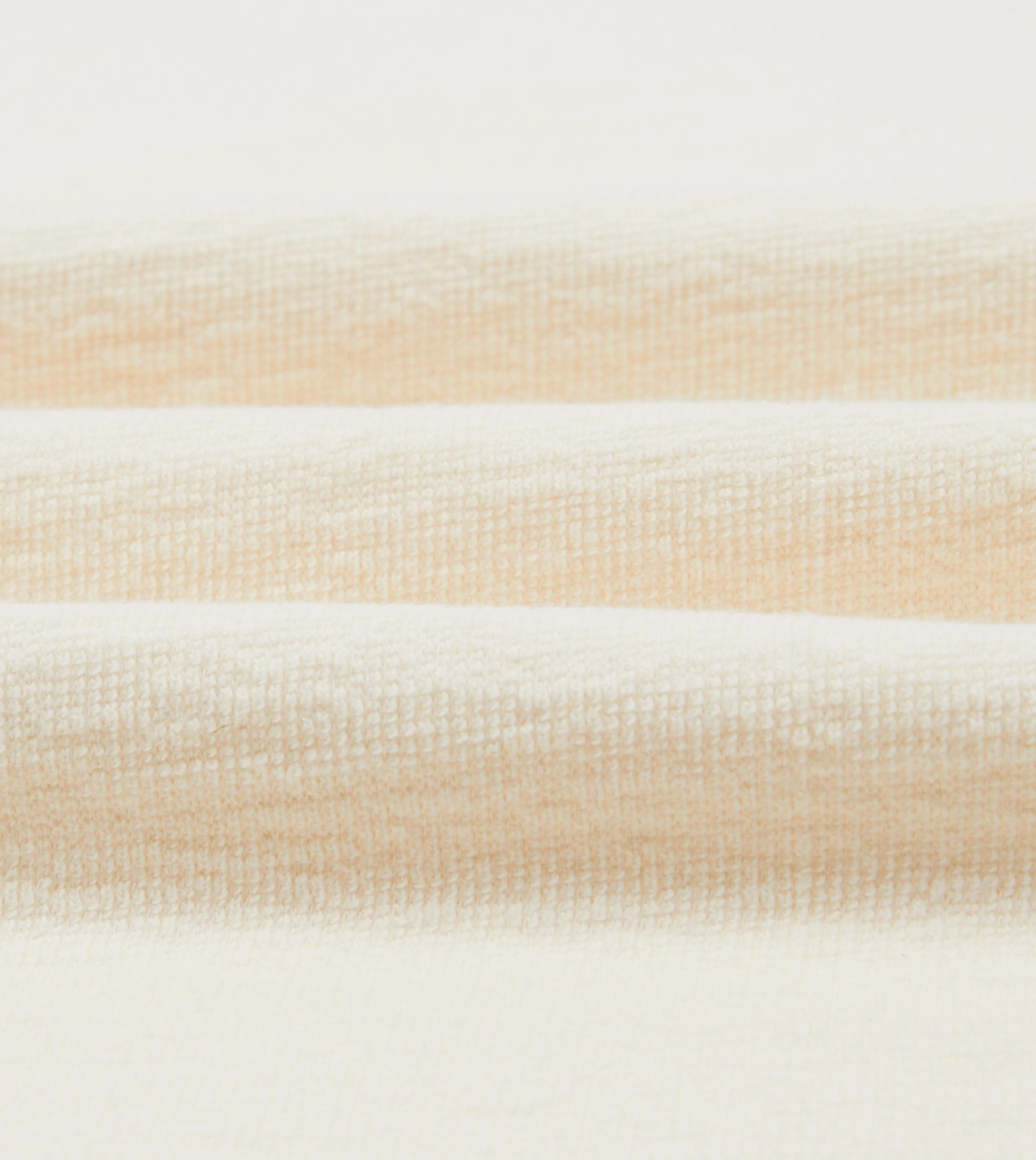 Antique White Panelled Cotton Training T-Shirt Lightweight Layer Tubular Knit Structure