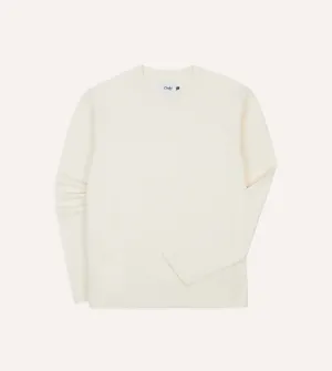 Layering Comfort Essential Wardrobe Antique White Panelled Cotton Training T-Shirt