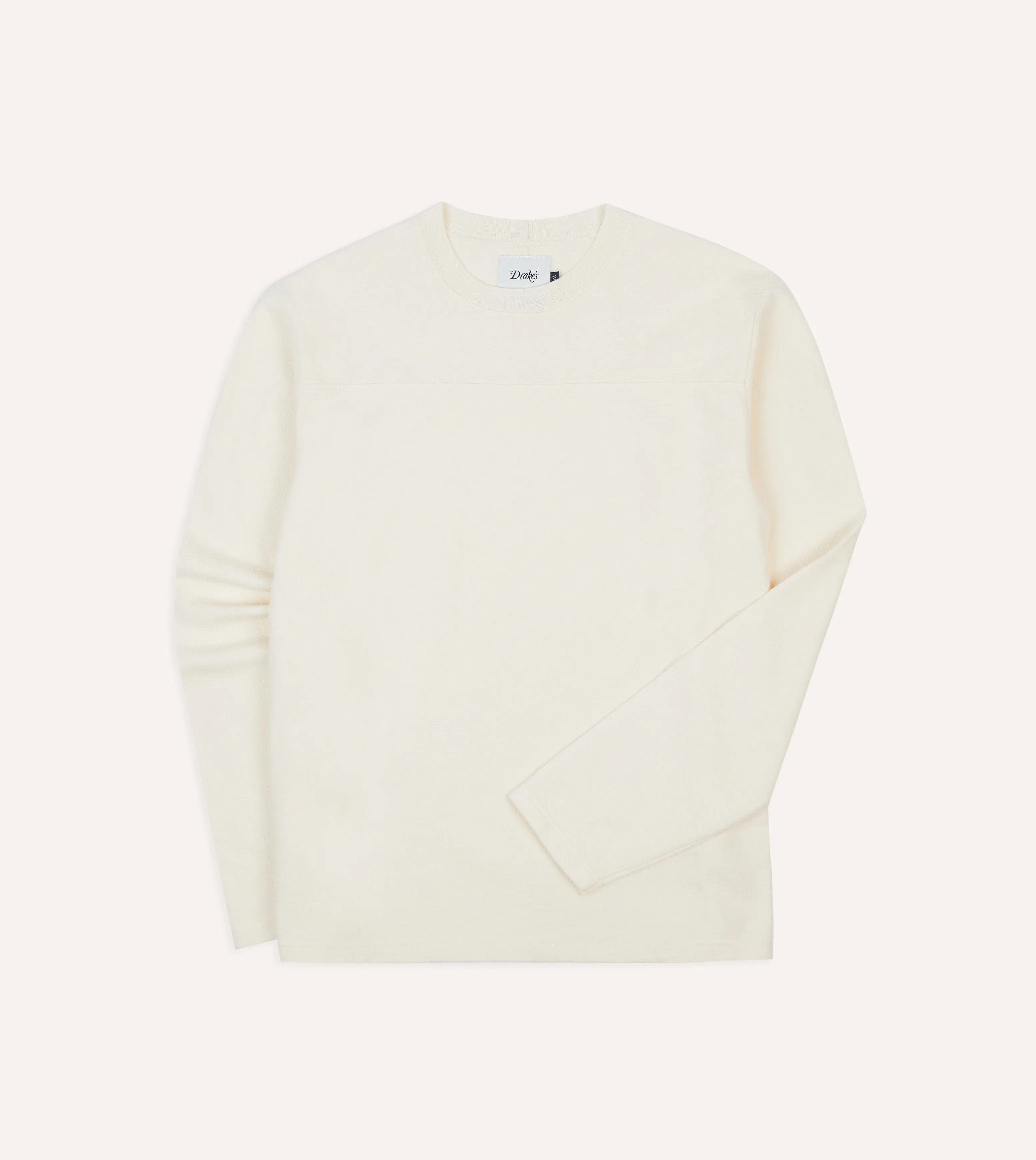 Layering Comfort Essential Wardrobe Antique White Panelled Cotton Training T-Shirt