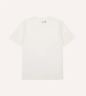 Antique White Flam?? Cotton Crew Neck Hiking T-Shirt Classic timelessness All-Season Comfort