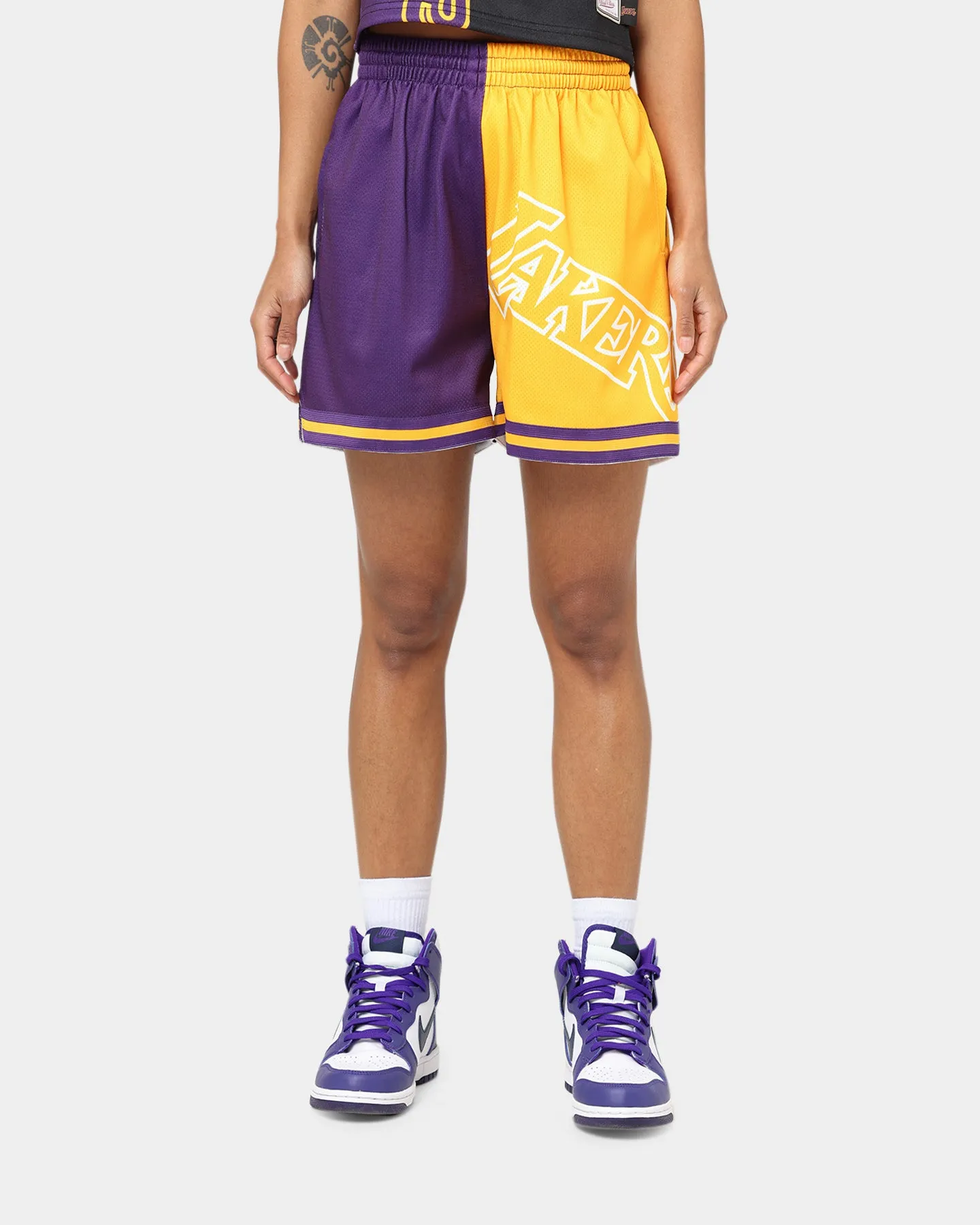 Mitchell & Ness Women's Los Angeles Lakers Big Face 5.0 Shorts Black Semi Formal Light Wear