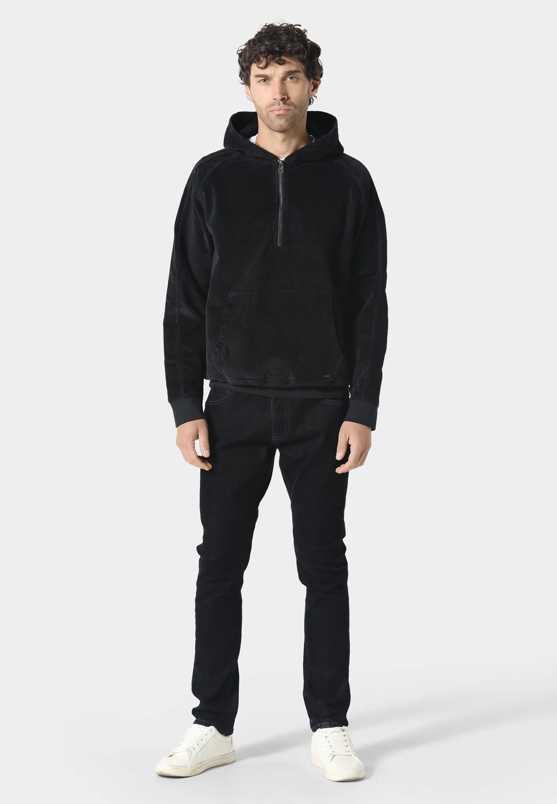 Corodie Black Hoodie Brunch Style Functional Design