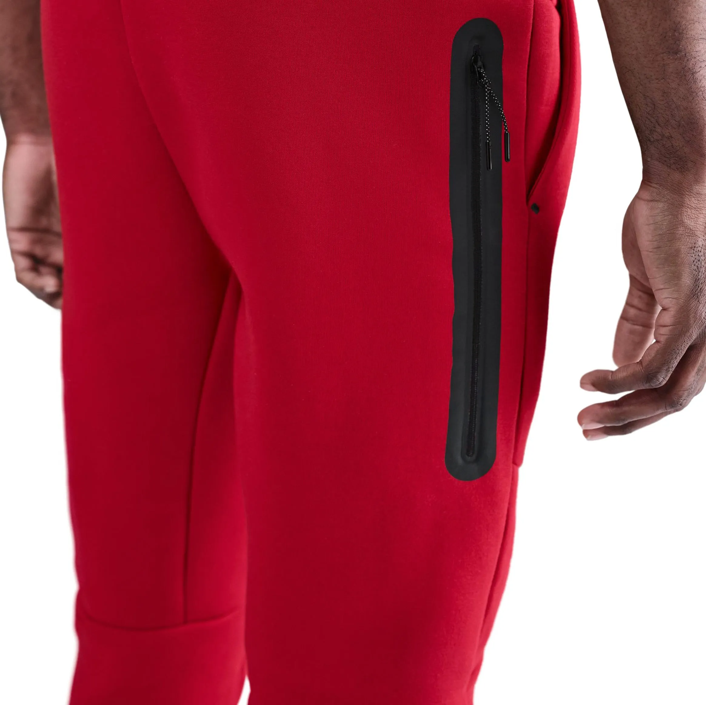 Sport Comfort NSW Tech Fleece Jogger Mens Sweatpants (Red/Black)