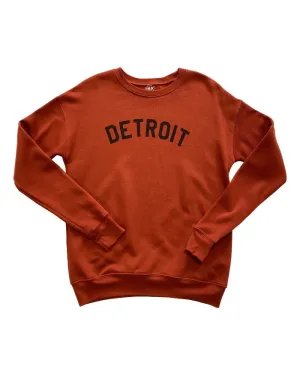 Warm Top Ink Detroit - Classic Crewneck Sweatshirt - Brick