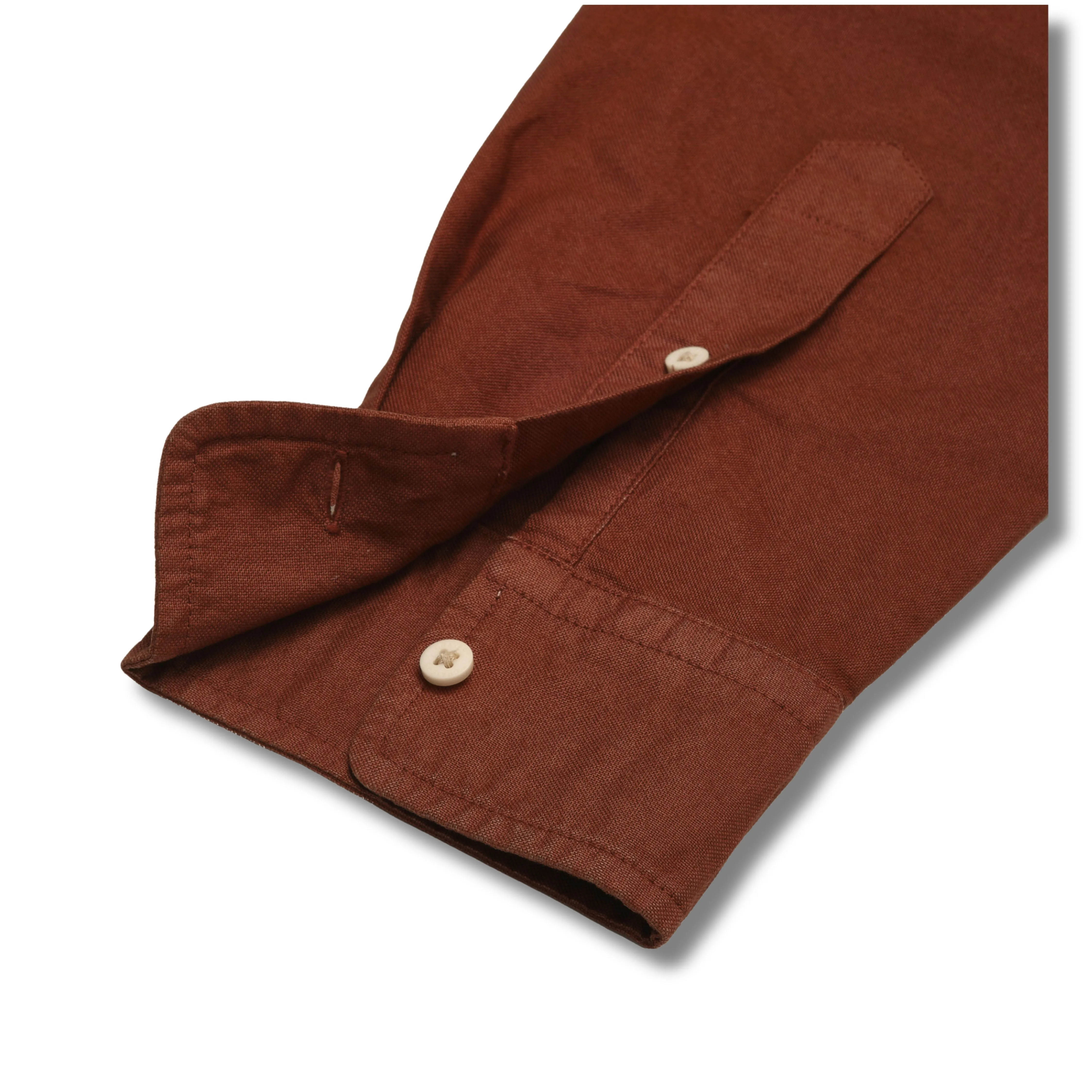 Stretchable Weave Eagle Creek Vintage Oxford - Root Beer