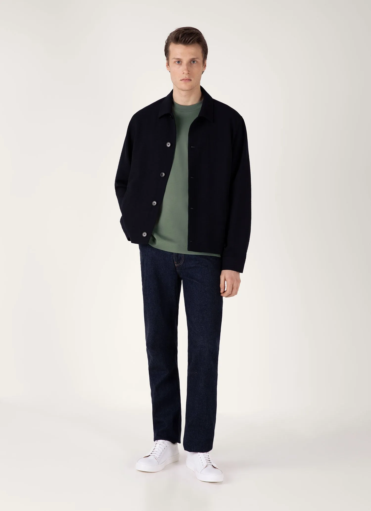 Men's Relaxed Fit Heavyweight T-shirt in Dusk Green safe for skin Quick Access