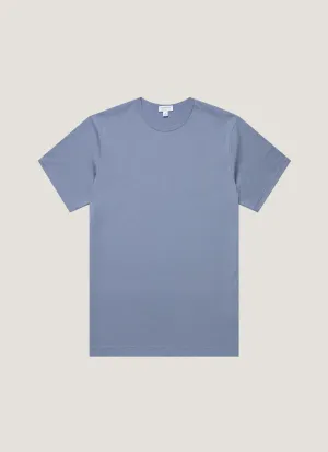 Men's Classic T-shirt in Vintage Blue Classic Smart Casual Wearable