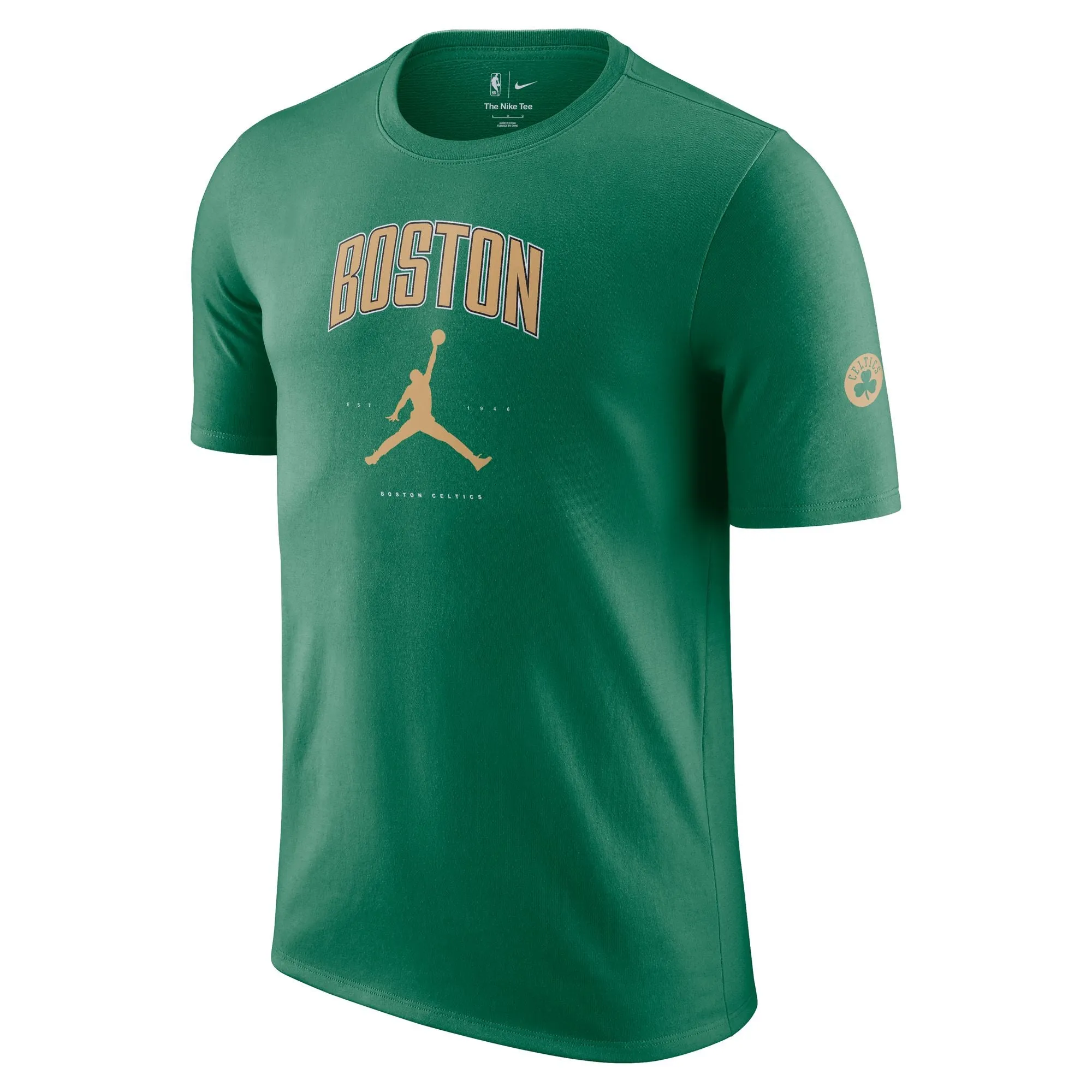 Nike Boston Celtics Essential Men's Jordan NBA T-Shirt Durable Wicking Channels Low Bulk Texture