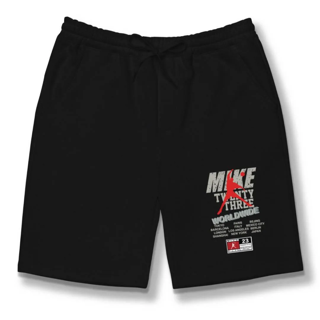 Jordan 4 Oreo Cement Fleece Shorts All Day Movement Fit Reinforced Hemlines