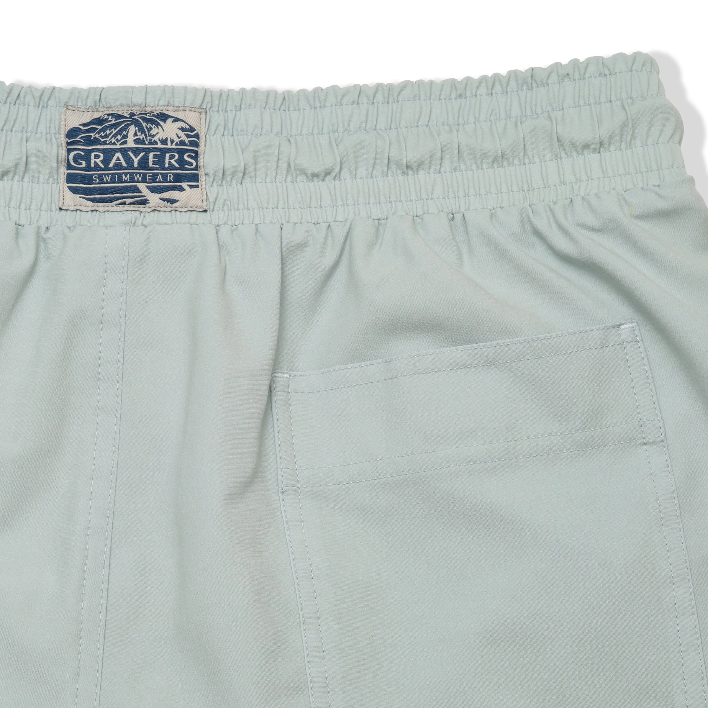 Eco Poly Cotton Stretch Swim Trunk 7" - Blue Haze Relaxed Flex