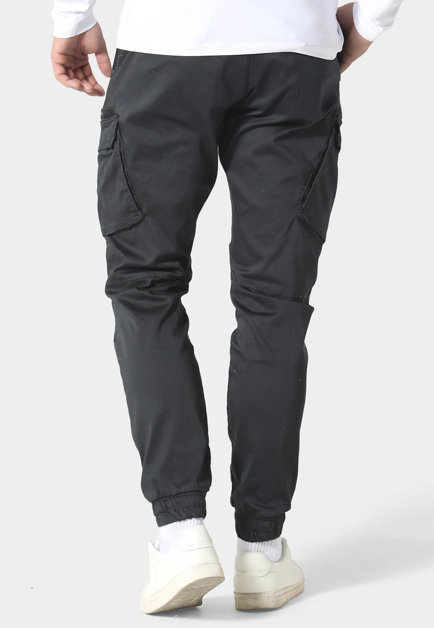 Ware Charcoal Cargo Pants High Rise