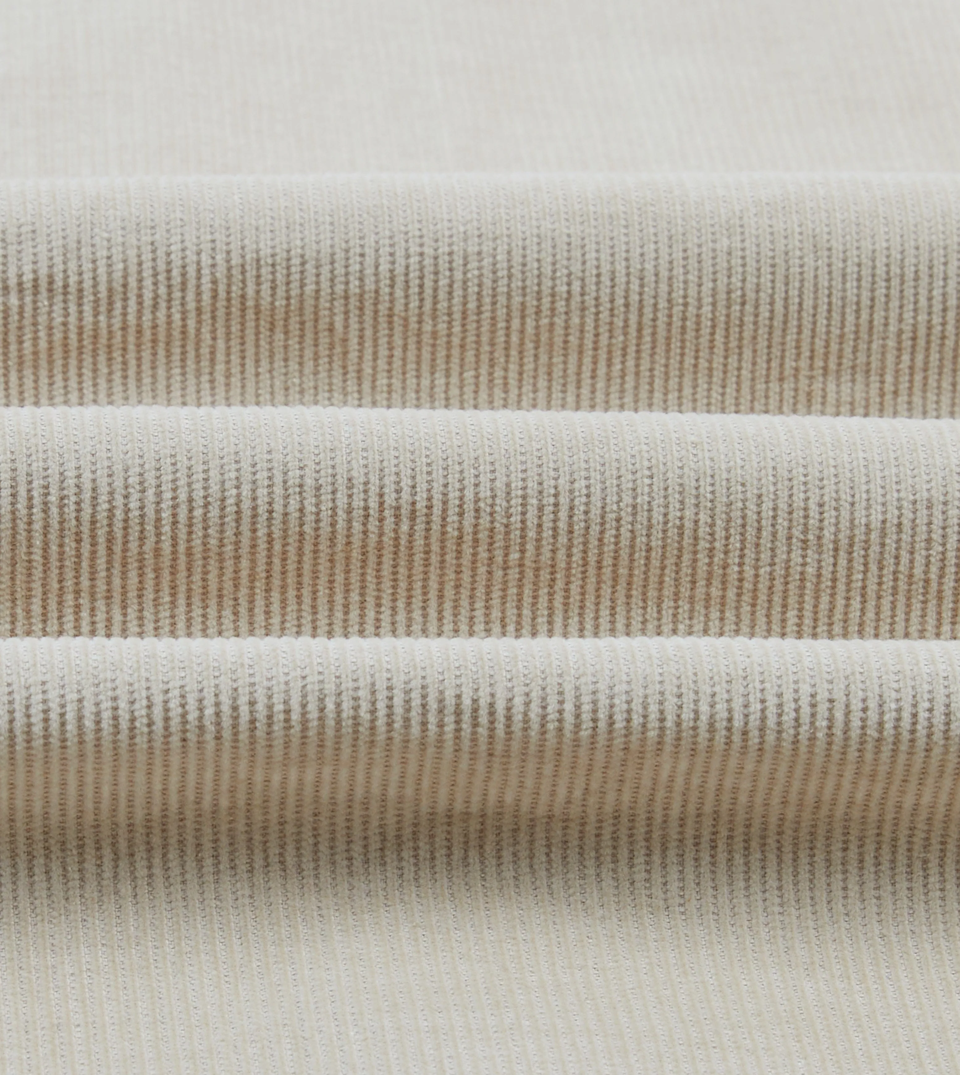 Ecru Corduroy Two-Pocket Western Shirt Bold Statement