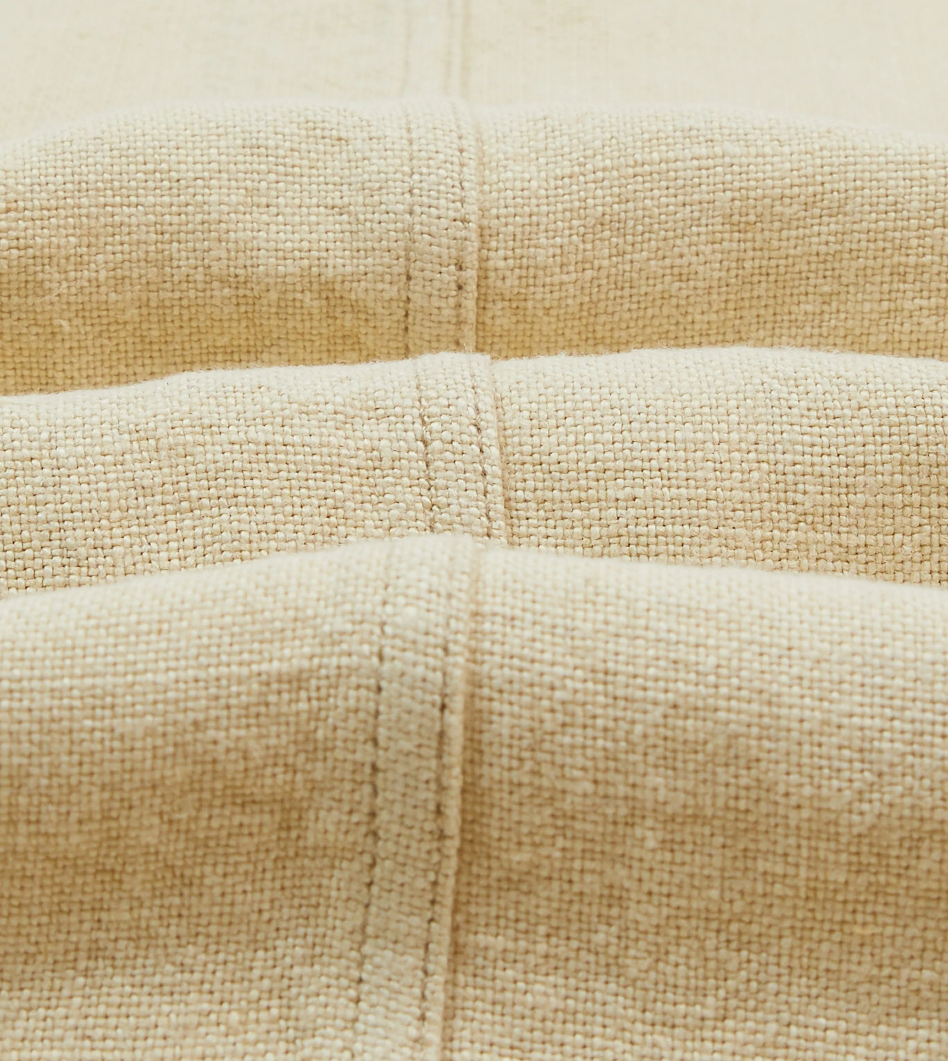 Ecru Linen Five-Pocket Chore Jacket Mild Day Outfit