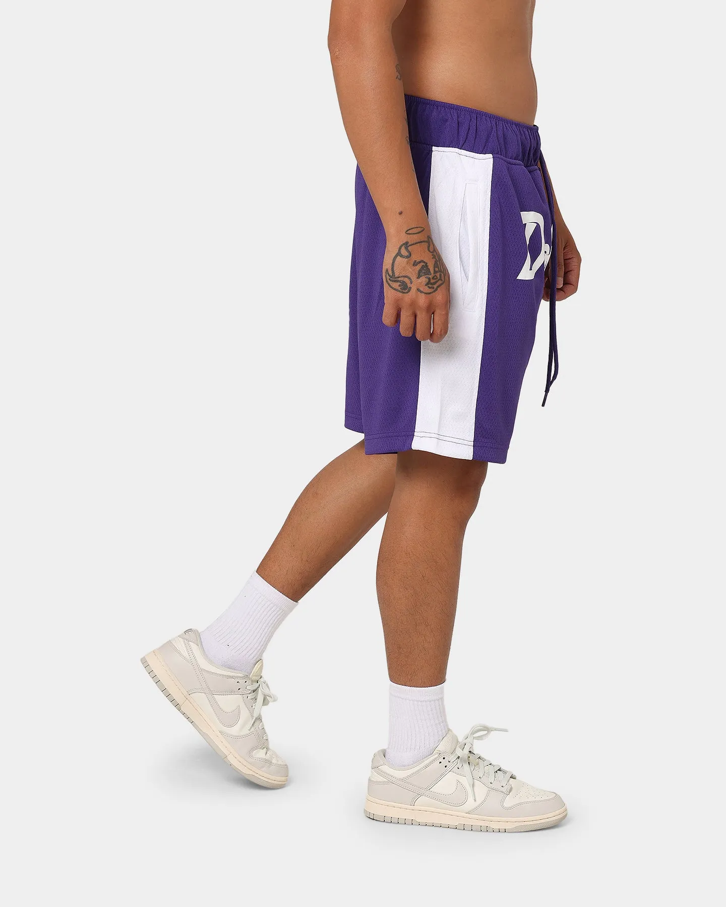New Era Los Angeles Dodgers Basketball Shorts Purple Move Free Comfy Style