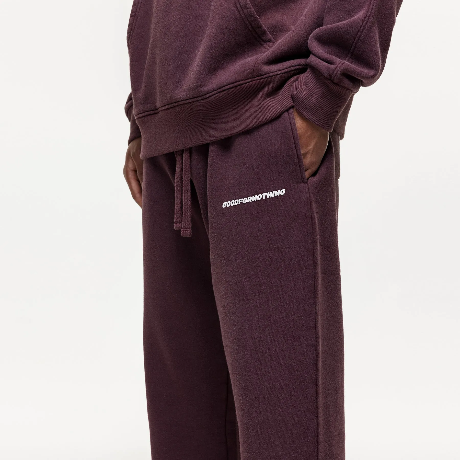 Vintage Washed Huckleberry Sweatpants Relaxed Vibe FadeResistantTreatment