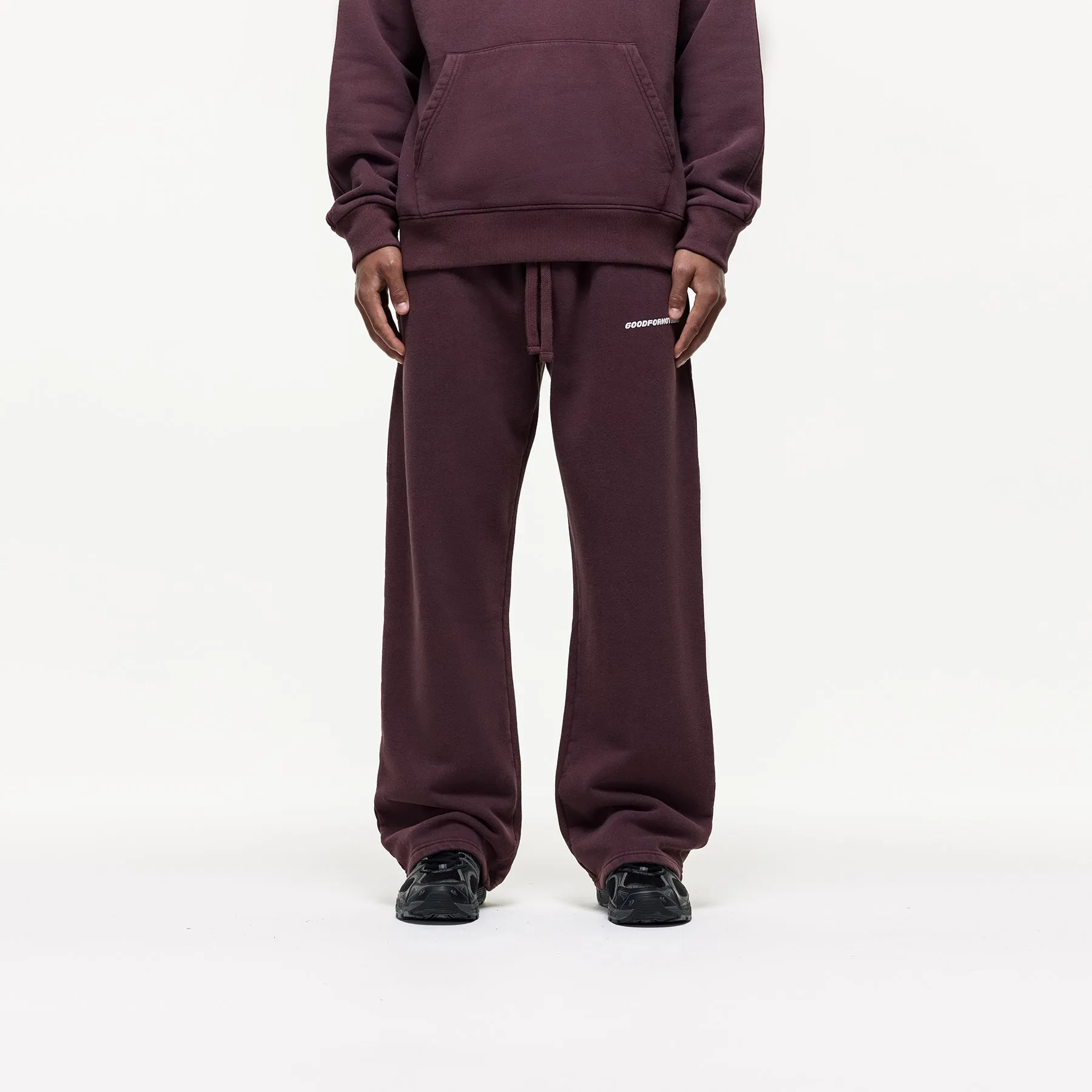 High Density Weave Tough Stretch Vintage Washed Huckleberry Sweatpants