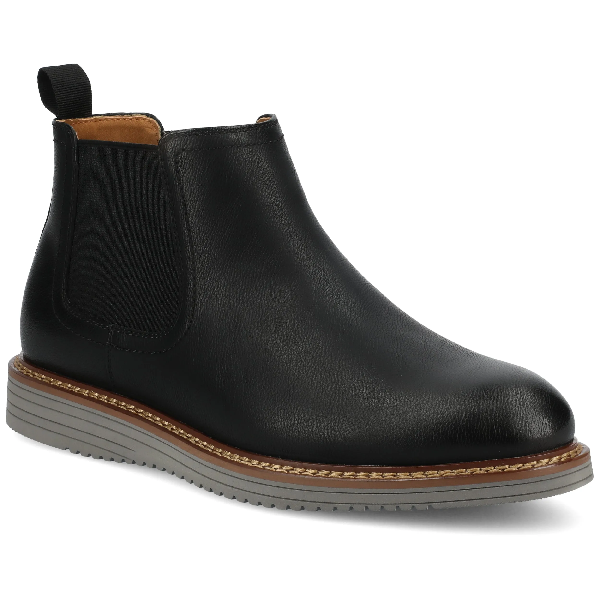 Quick Meeting Vance Mens Salter Medium and Wide Width Plain Toe Casual Chelsea Boot