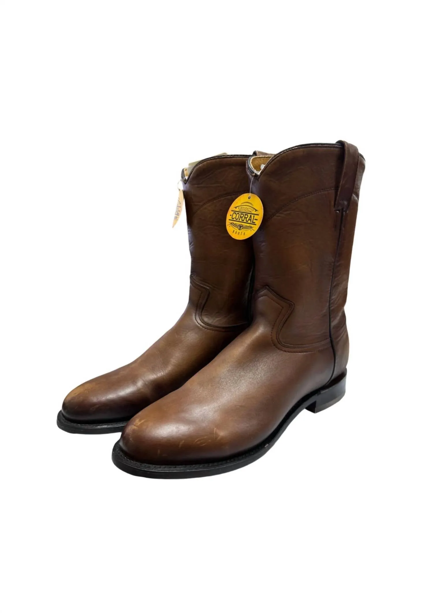 Men's Roper Boot In Honey Brown Top Shade