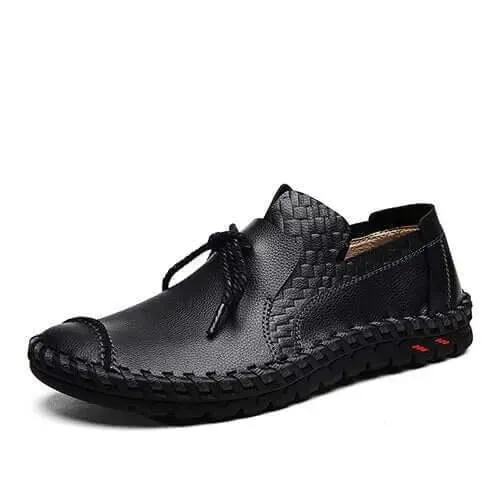 Edie - Slip-On Leather Loafers Heel Free