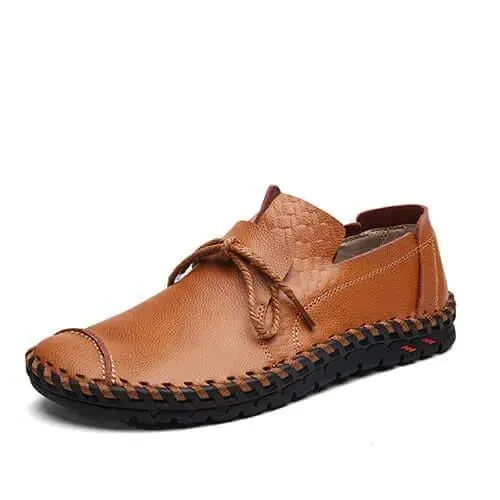 Edie - Slip-On Leather Loafers Toe Safe