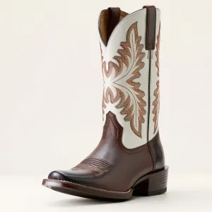 Soft Inner Lining Ariat Men's Renegade Cowboy Boot in Mahogany/ Crema