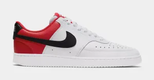 Seamless Toe Box Construction Seamless Structure Court Vision Low Mens Lifestyle Shoes (White/Red)