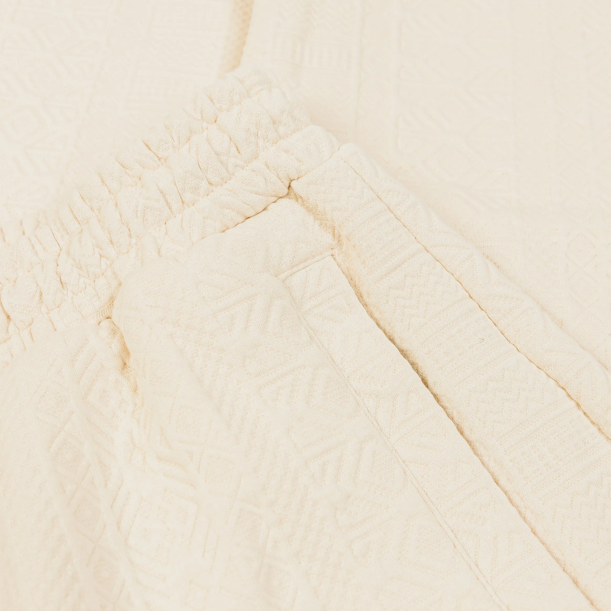 Abrasion Proof Reinforcements Jacquard Knit Mens Pants (Tan)