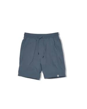 Elevated Jersey Draw Cord Shorts 8" - Blue Moon High-waisted