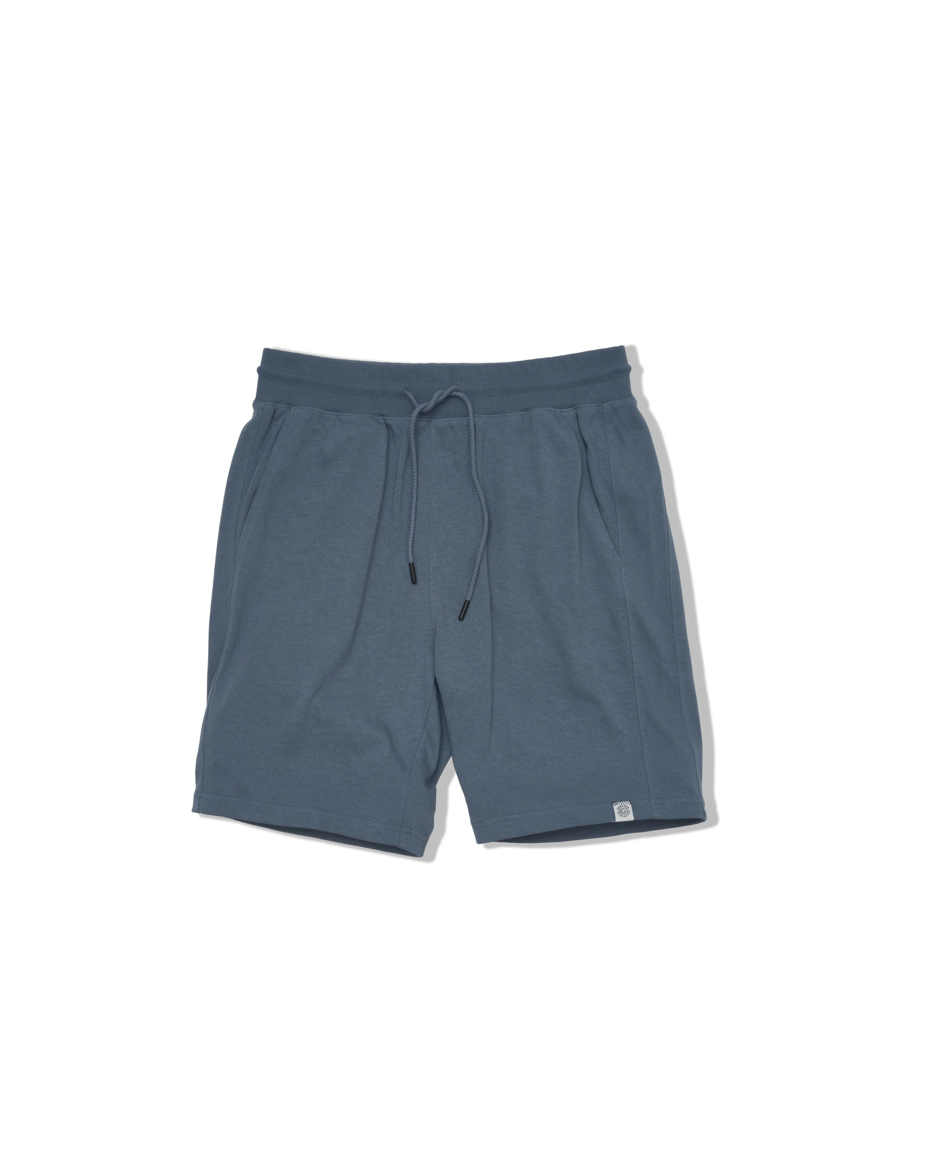 Elevated Jersey Draw Cord Shorts 8" - Blue Moon High-waisted