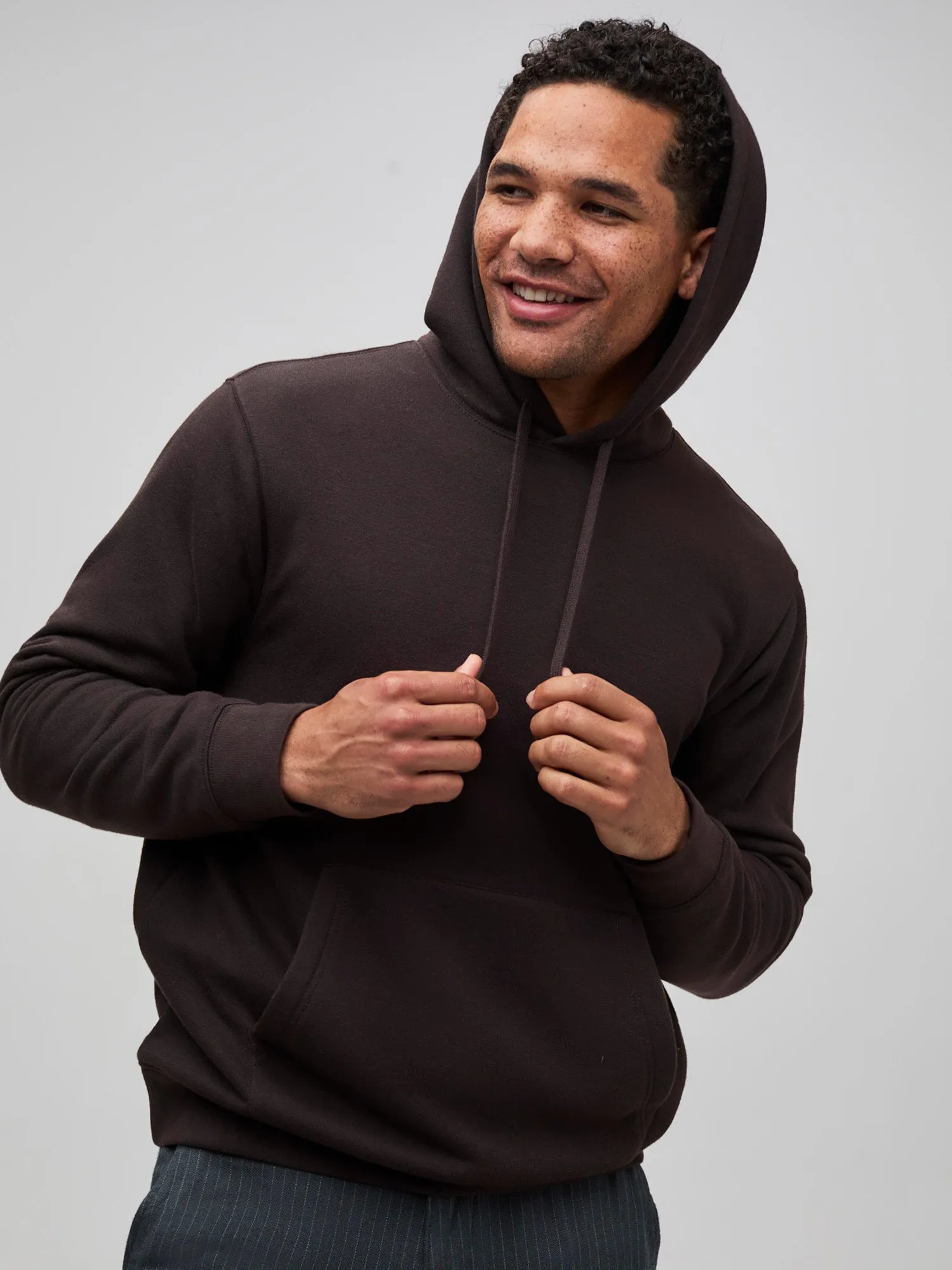 Espresso Pullover Hoodie Trendy Essentials product delivery