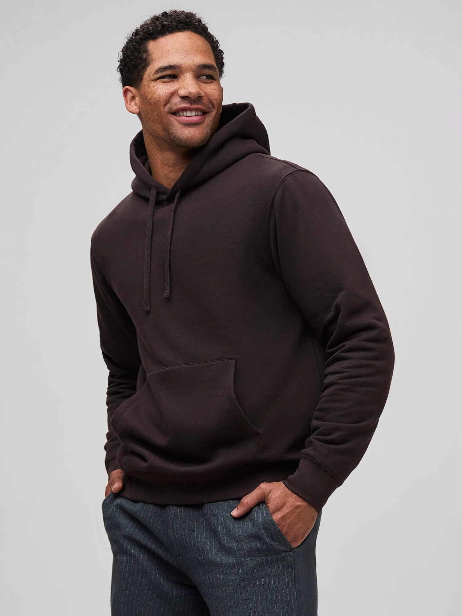 Tight Fit Espresso Pullover Hoodie