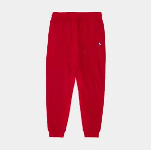 Anti Pilling Finish Essentials Fleece Mens Pants (Red)