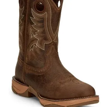 Tony Lama Men's River Tumbleweed Wide Round Toe Boot Structured Fit Rain Safe