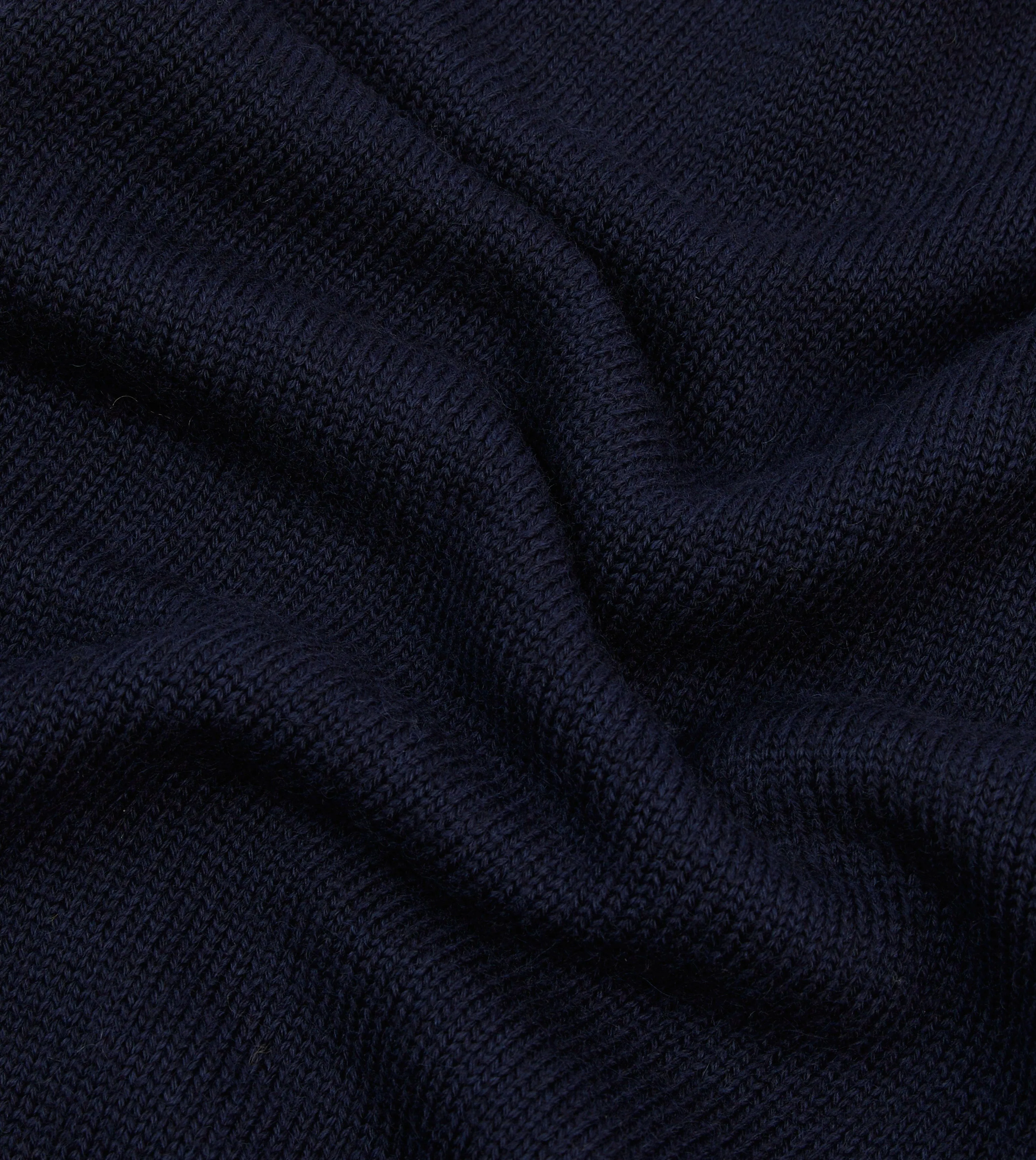 Navy Heavyweight Mock Neck Jumper Winter Wardrobe All Day Comfort