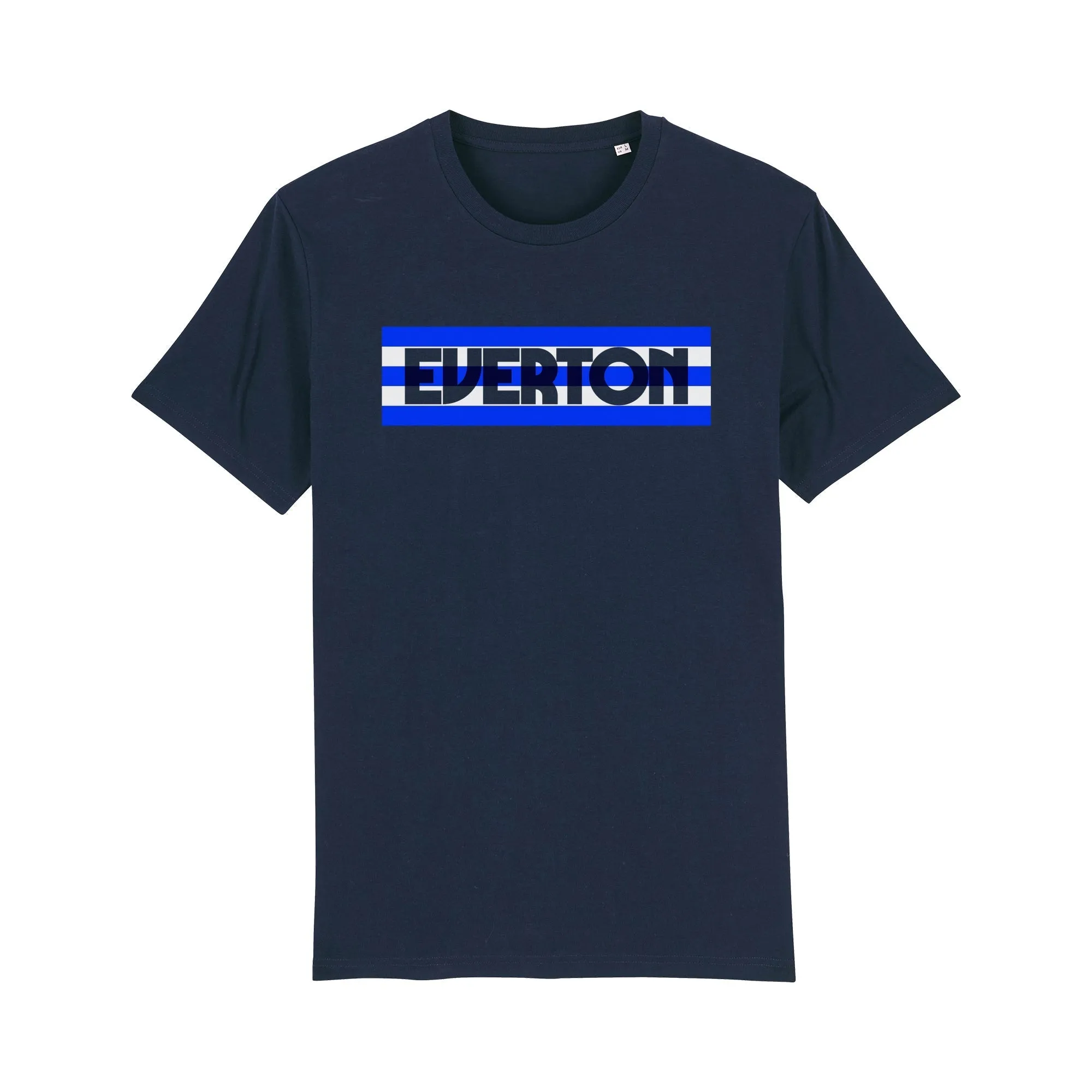 Everton Striped Banner Tee Quick Comfort Fit Comfy Layer Wear