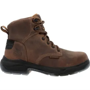 Men's Flxpoint Ultra Waterproof Work Boot In Brown Toe Space Street Cool