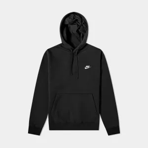 Comfy Street Style Sportswear Club Fleece Pullover Mens Hoodie (Black)