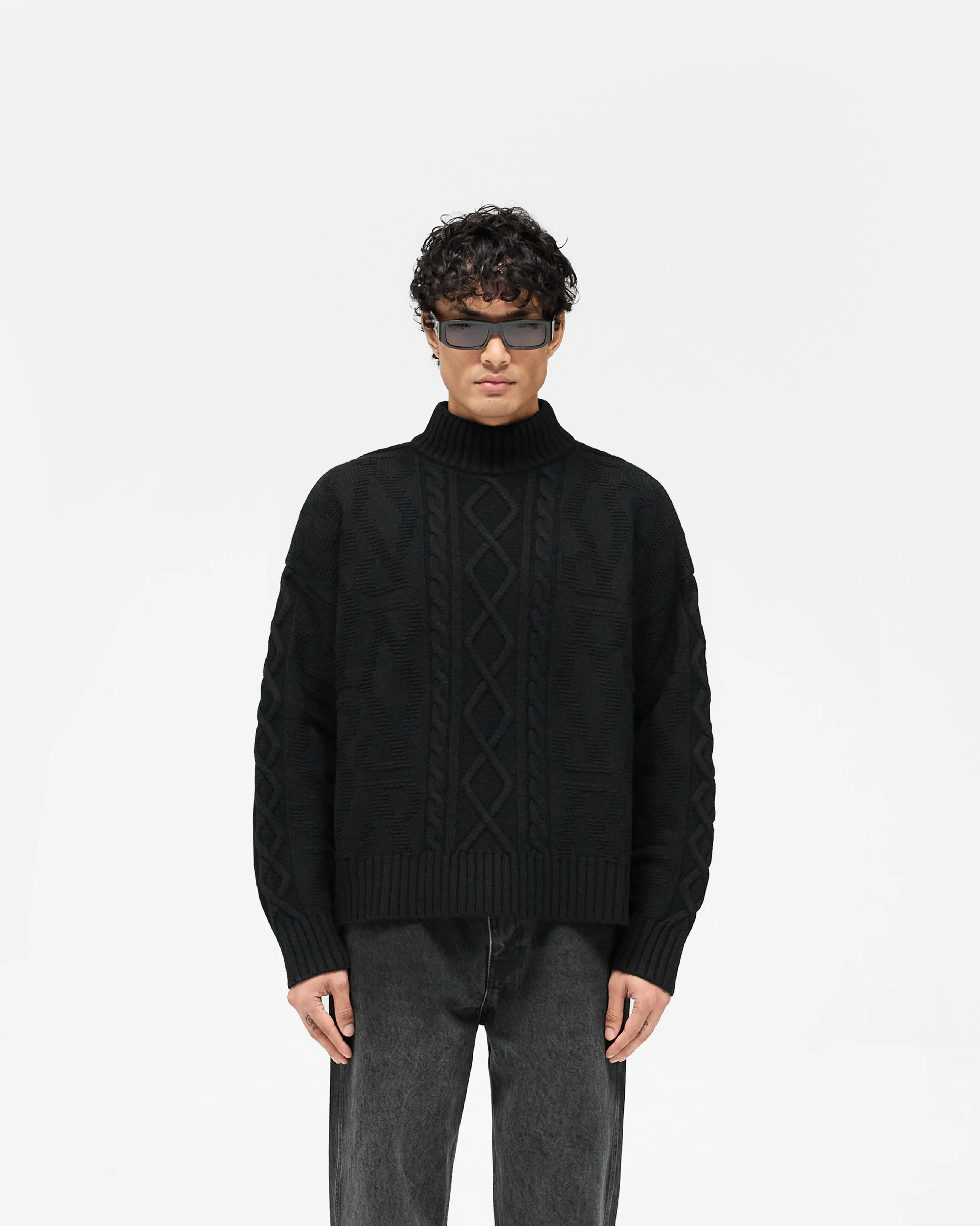 Winter Travel Gallagher Knit - Black