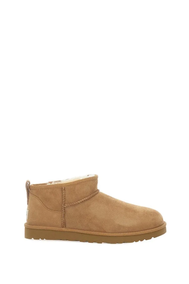 Easy Transitions Classic Appeal Ultra Mini Shearling-Lined Boots With Stitched Detailing