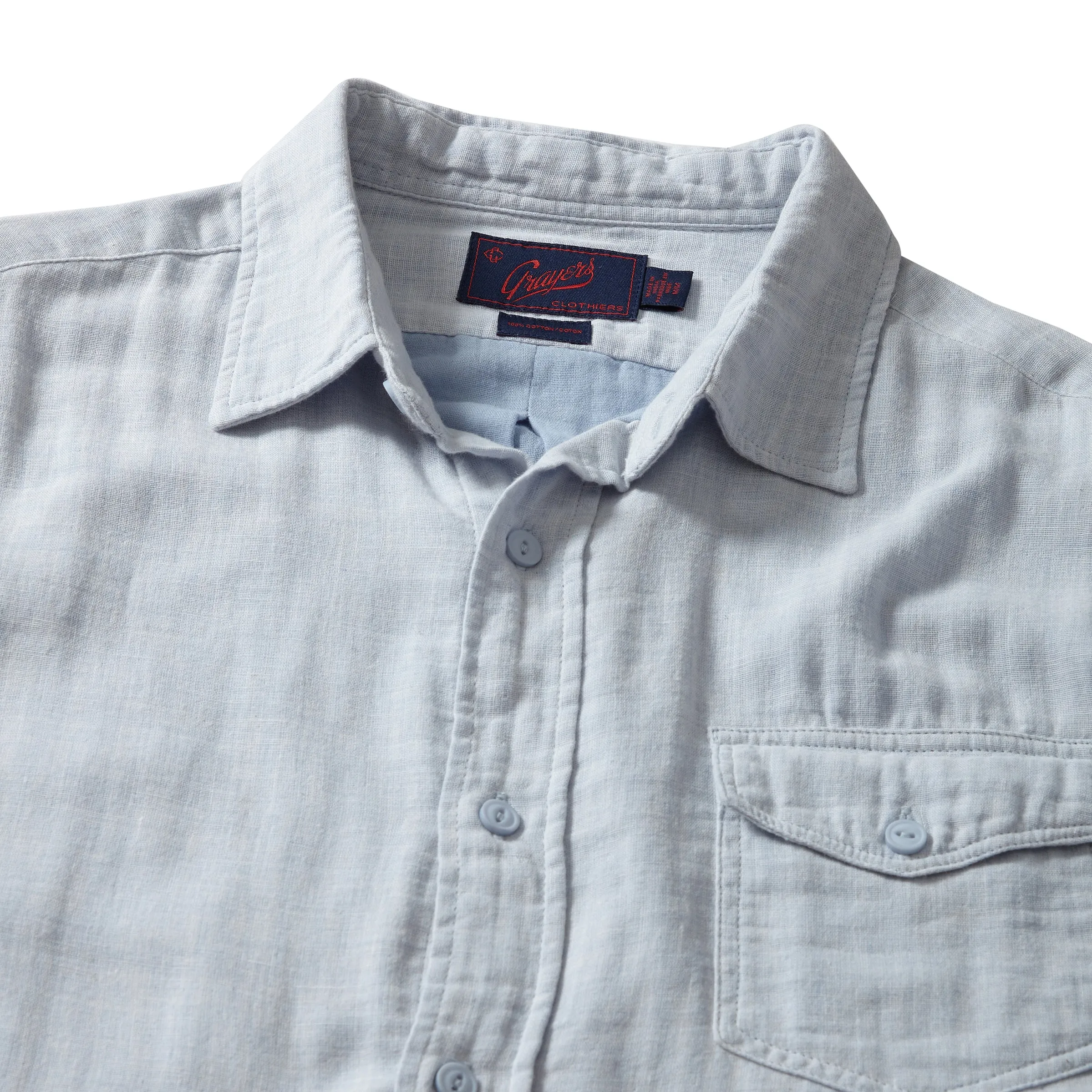 Fashion Comfort Hammond Double Cloth Shirt - Blue Chambray