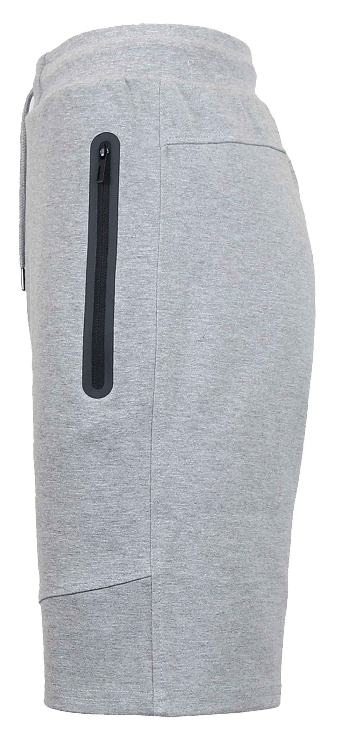 Tear Resistant Weave Everyday Feel Men's Tech Fleece Jogger Lounge Shorts with Zipper Pockets