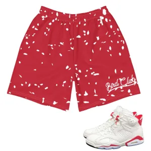 Retro 6 Red Oreo Shorts Casual Vibe