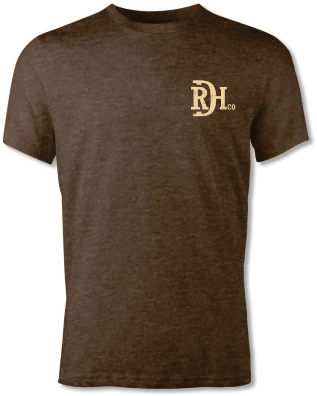 Casual All-Day Red Dirt Hat Co. "Tooled Leather" Graphic T-Shirt in Brown