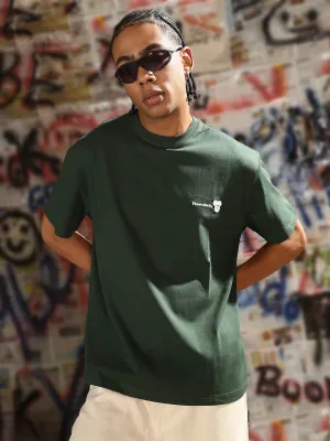 Timeless Skirt Comfortable fit Men's Casual Green Cartoon Print Relaxed Fit T-Shirt