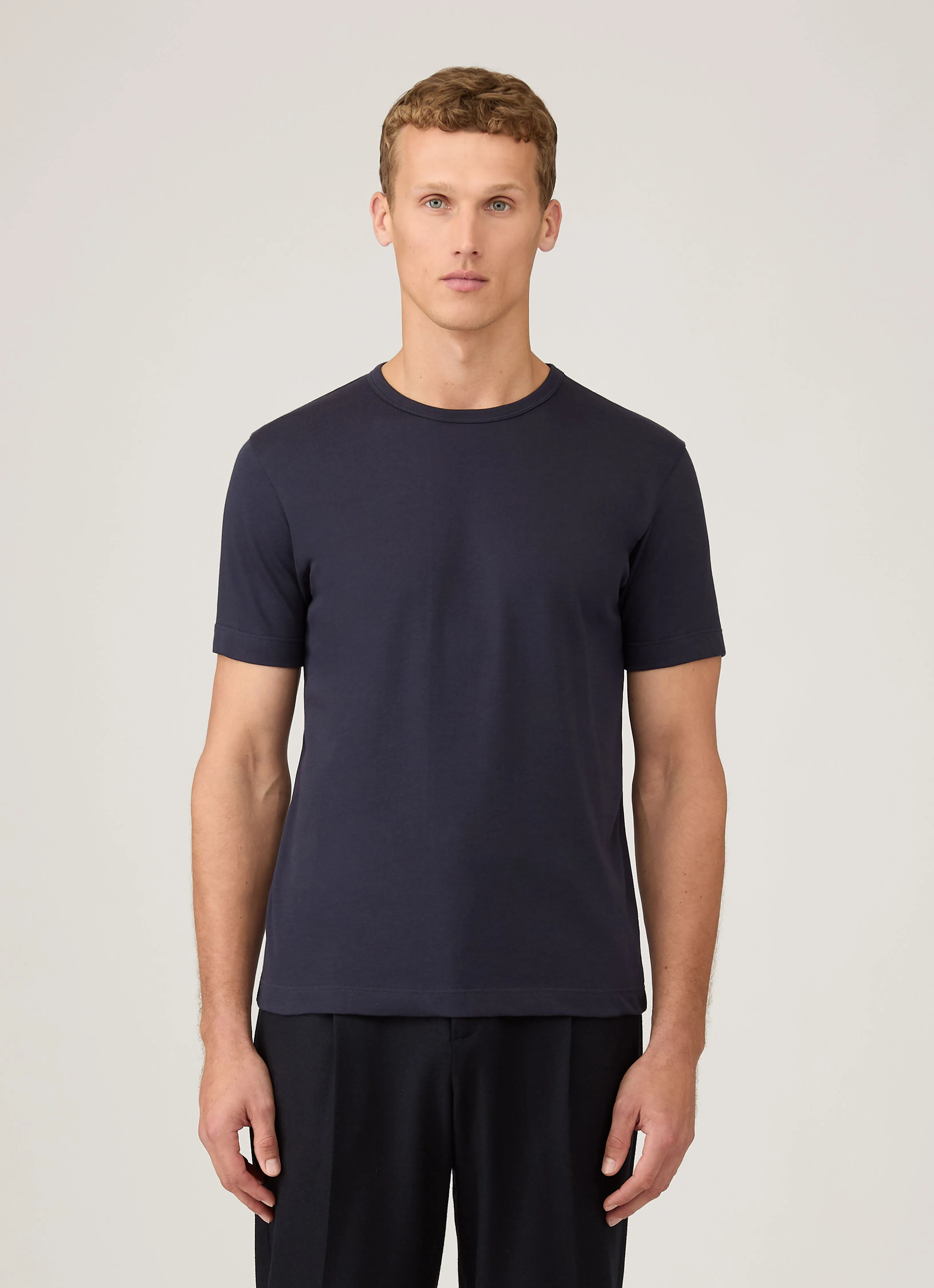 Men's Single Jersey T-shirt in Navy Simple Comfort